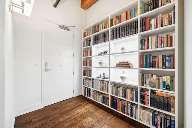 interior space featuring dark hardwood / wood-style floors