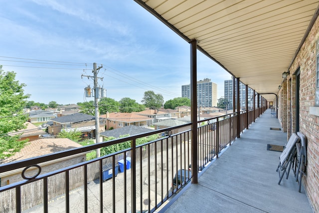 view of balcony