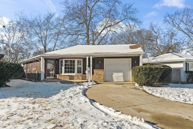 view of front of home featuring a garage