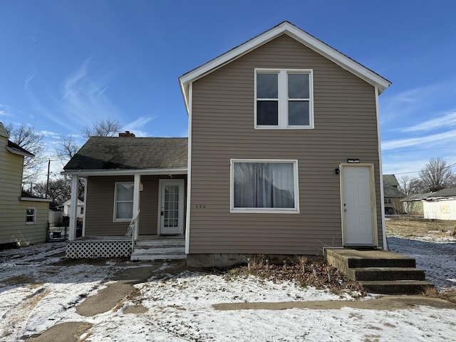 view of front of home