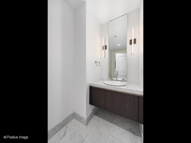 bathroom with vanity