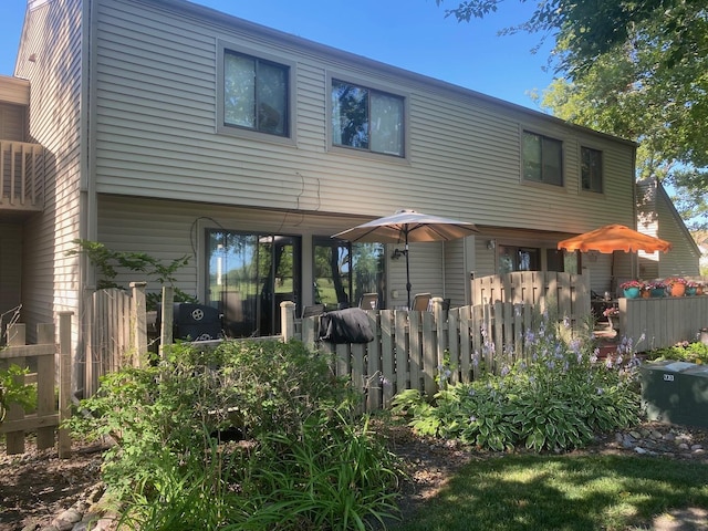 view of rear view of property