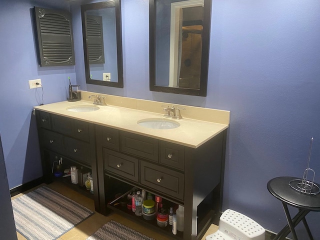 bathroom with vanity