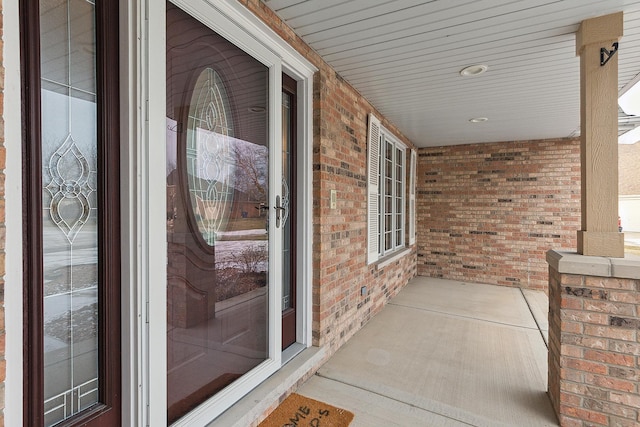 exterior space with a porch