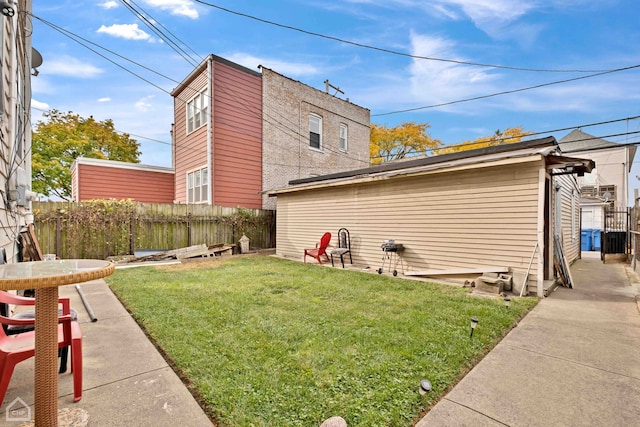 view of home's exterior featuring a yard