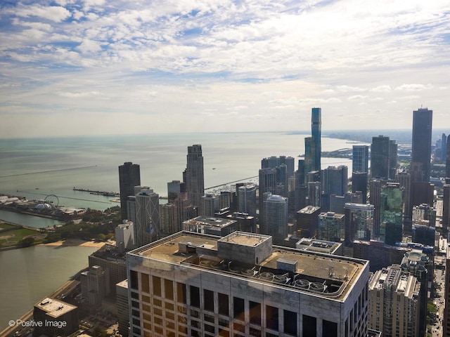 view of city featuring a water view