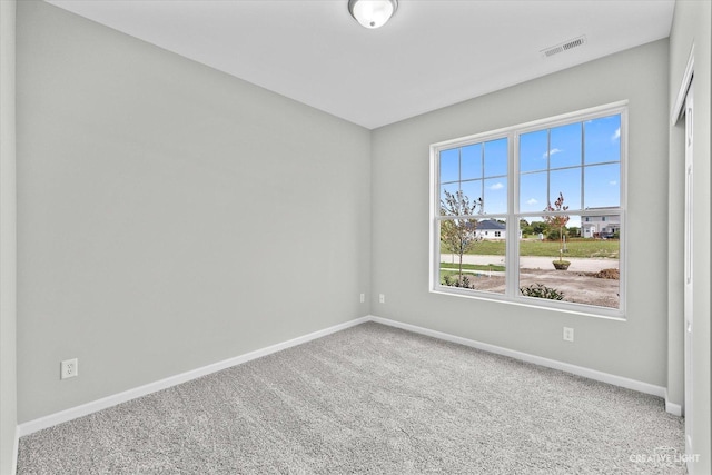 view of carpeted empty room