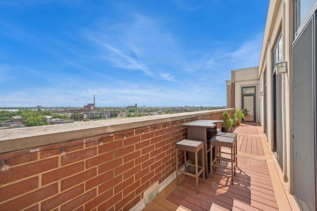 view of balcony