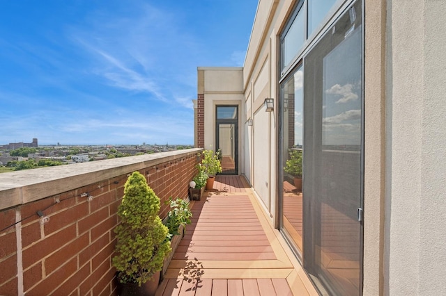 view of balcony