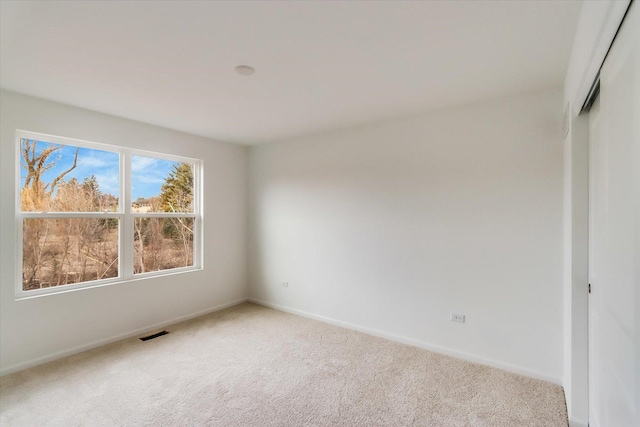 view of carpeted empty room