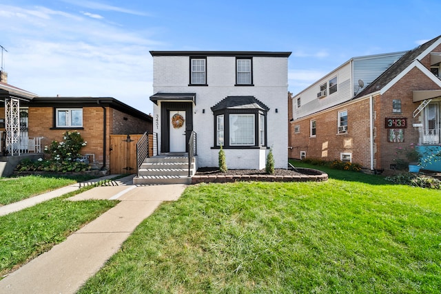 view of front property with a front yard