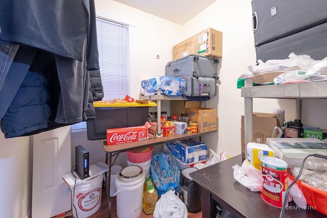 view of storage room