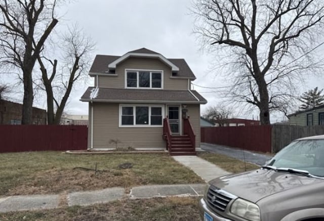 view of front of home