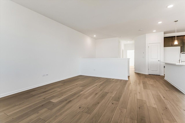 interior space with light wood-type flooring