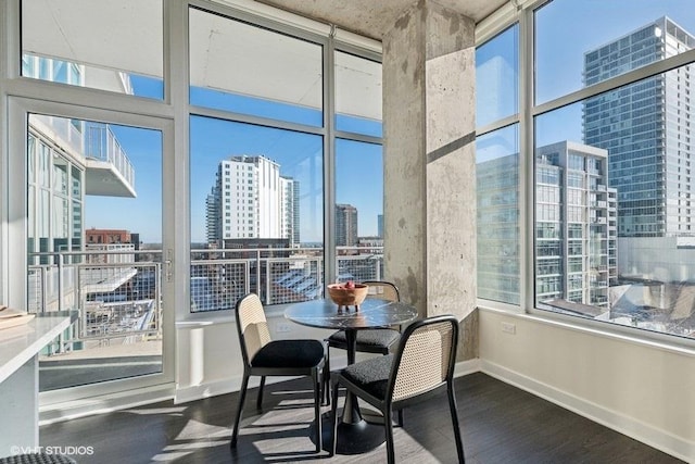 view of sunroom / solarium