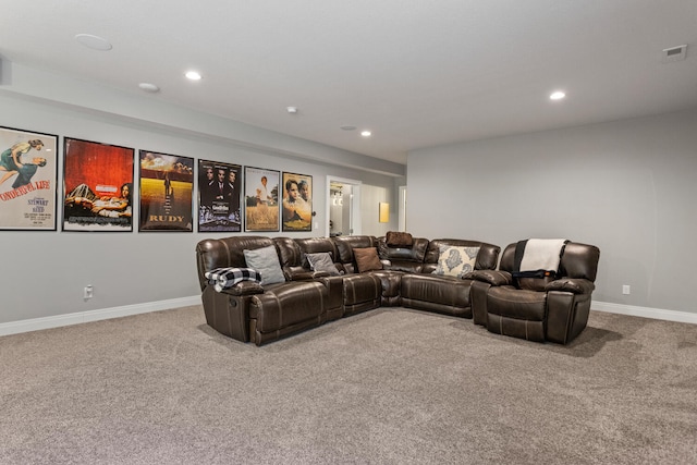 cinema with light colored carpet