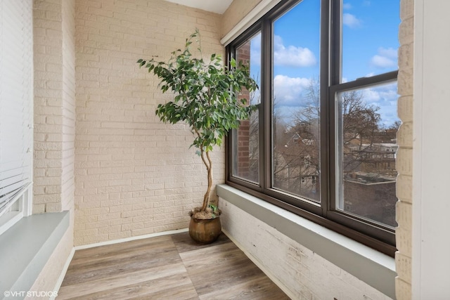 interior space featuring hardwood / wood-style flooring