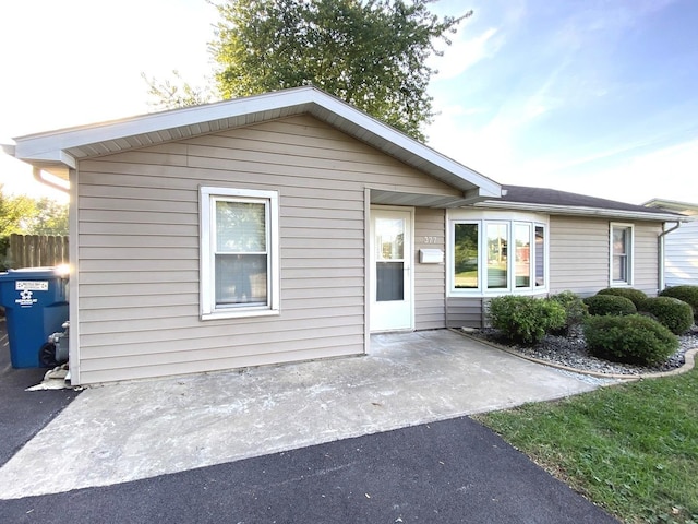 exterior space featuring a patio