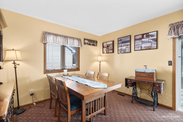 office area with carpet flooring