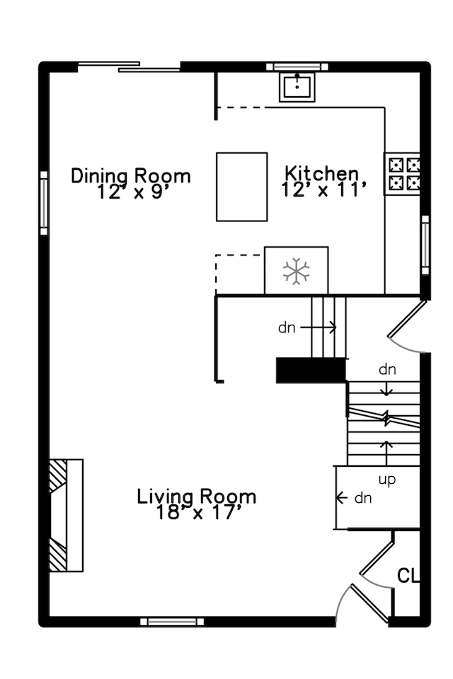 laundry area featuring cabinets, light hardwood / wood-style flooring, and stacked washer and clothes dryer