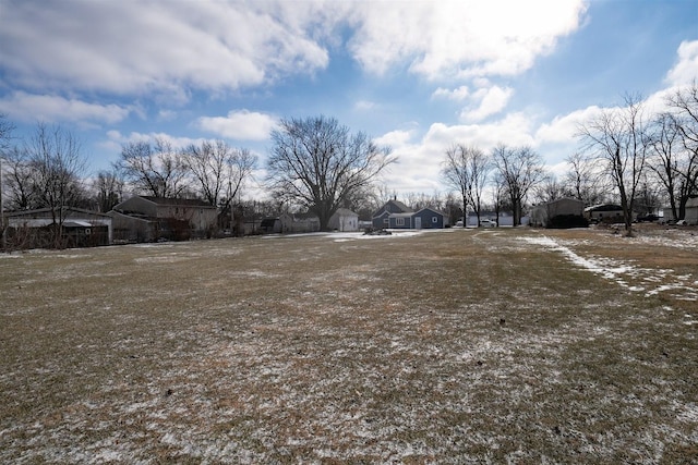 view of yard with a residential view