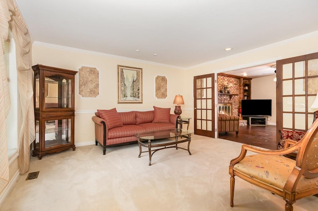 2921 Autumn Dr, Woodridge, IL 60517 - living area featuring crown molding and baseboards