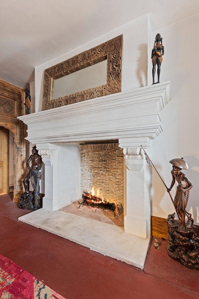 interior details with carpet floors