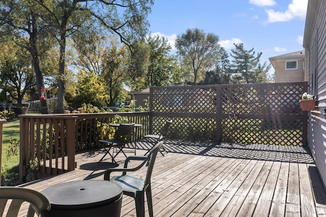 view of wooden terrace