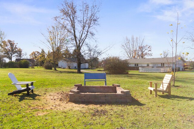 surrounding community featuring a lawn