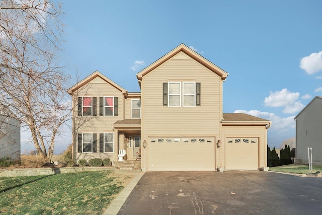 front facade featuring a garage