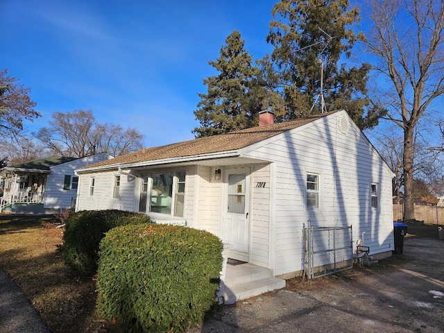 view of front of home