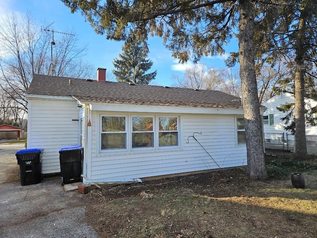 view of back of property