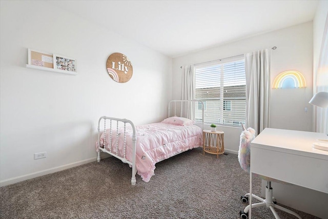 bedroom with carpet floors