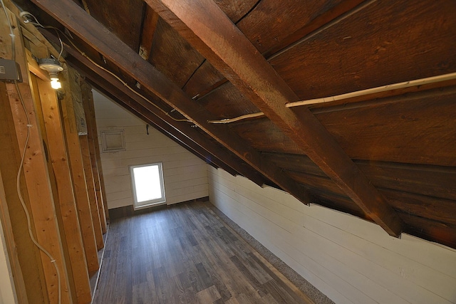 view of attic