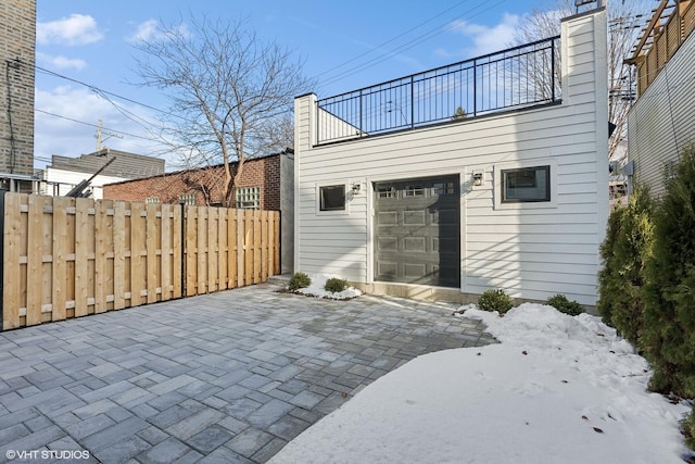 exterior space with a balcony