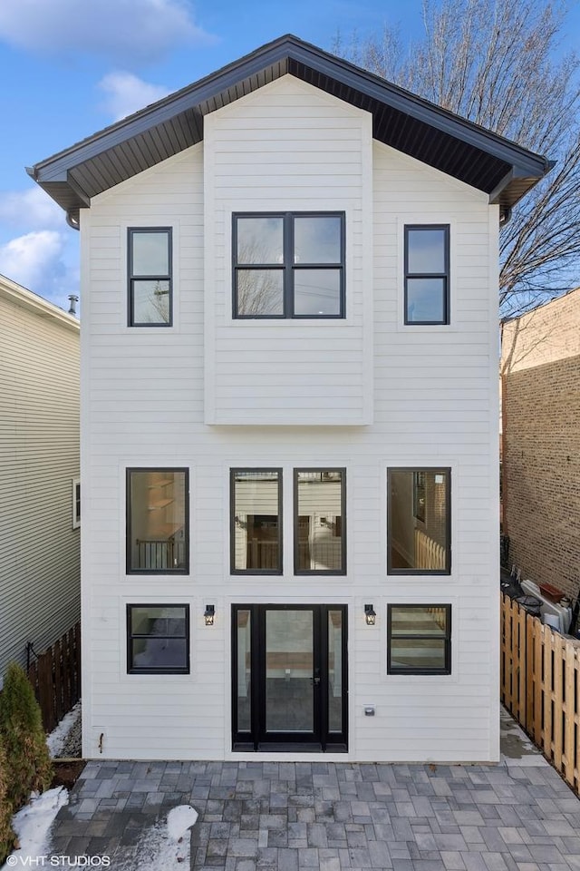 rear view of property with a patio area