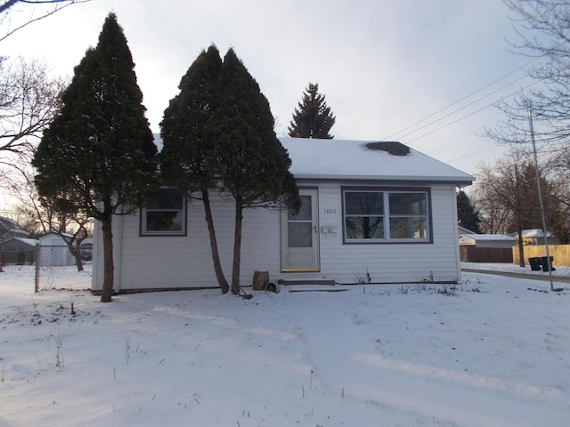 view of front of home