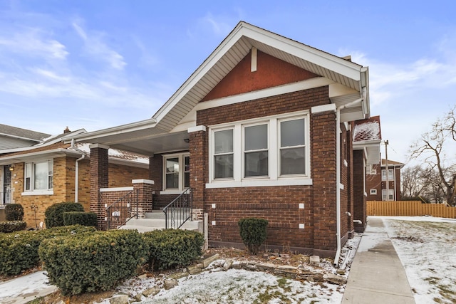 view of front of home