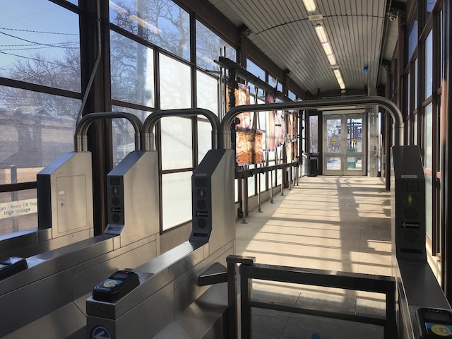 view of workout area