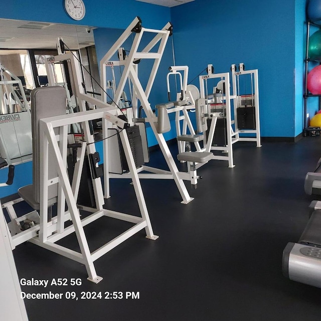 view of exercise room