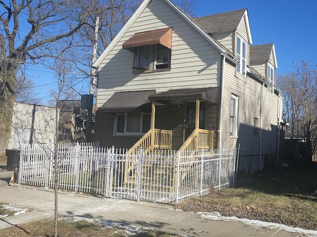 view of front of home