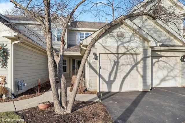 front of property featuring a garage