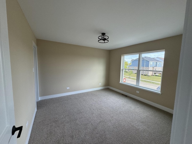 spare room with carpet floors