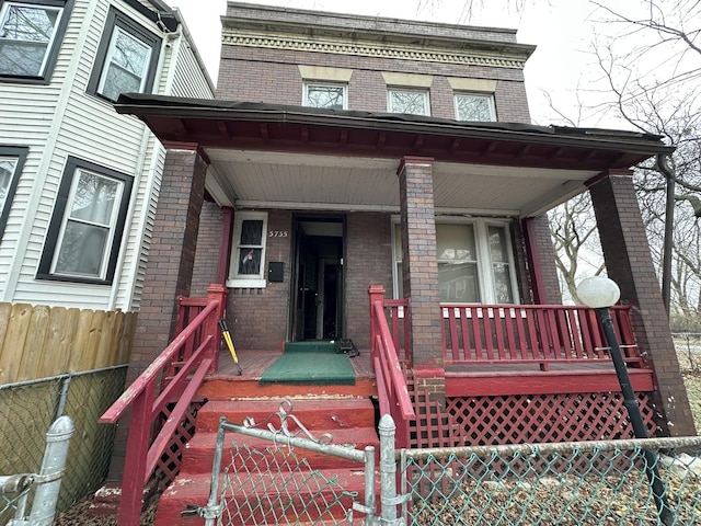 view of front of house with a porch