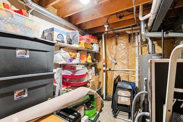 storage with water heater