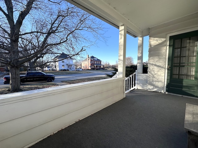 balcony with covered porch