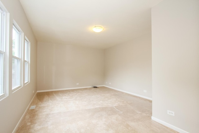 empty room with light carpet