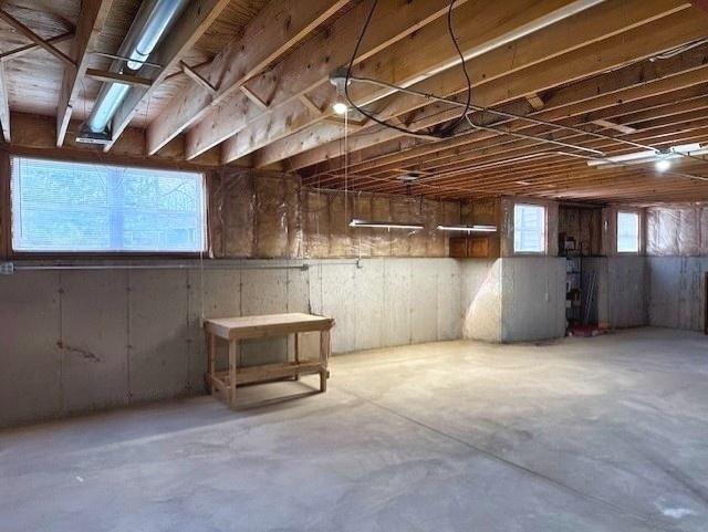 view of basement