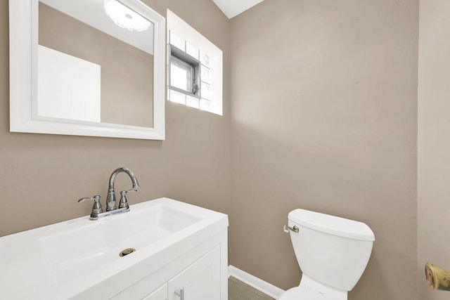 bathroom with sink and toilet