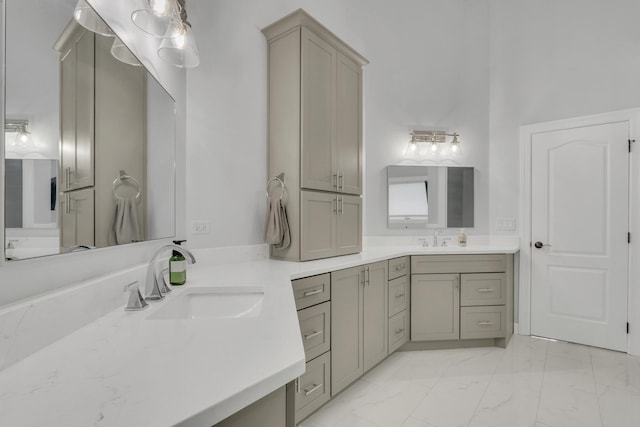 bathroom with vanity